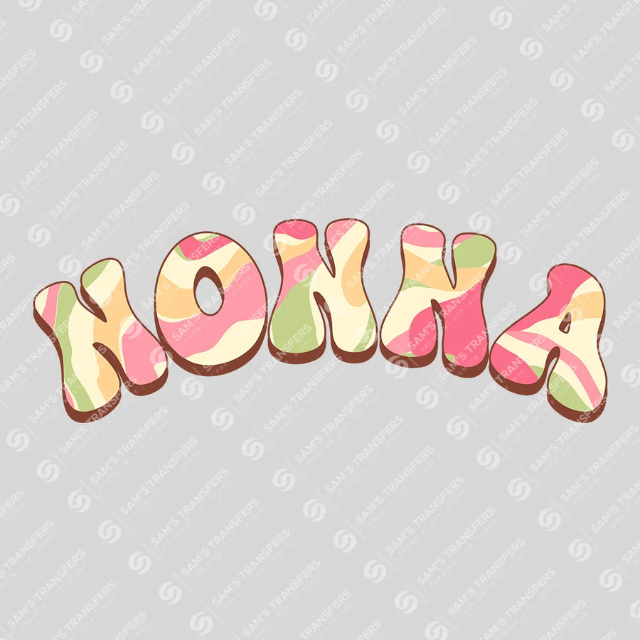 Nonna Retro Pastel Ready-to-Press DTF Transfer | SAT06878
