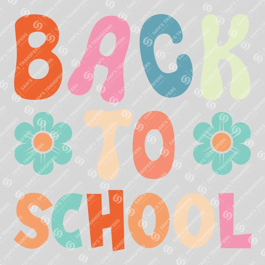 Back To School Groovy Ready-to-Press DTF Transfer | SAT06962