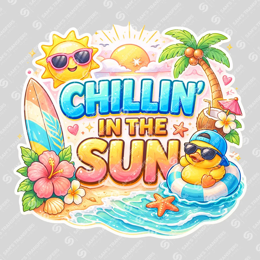 Chillin In The Sun Ready-to-Press DTF Transfer | SAT06968