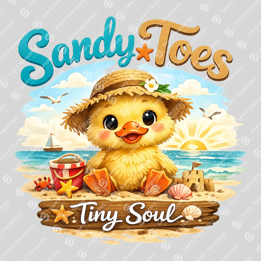 Sandy Toes Tiny Soul Ready-to-Press DTF Transfer | SAT07032