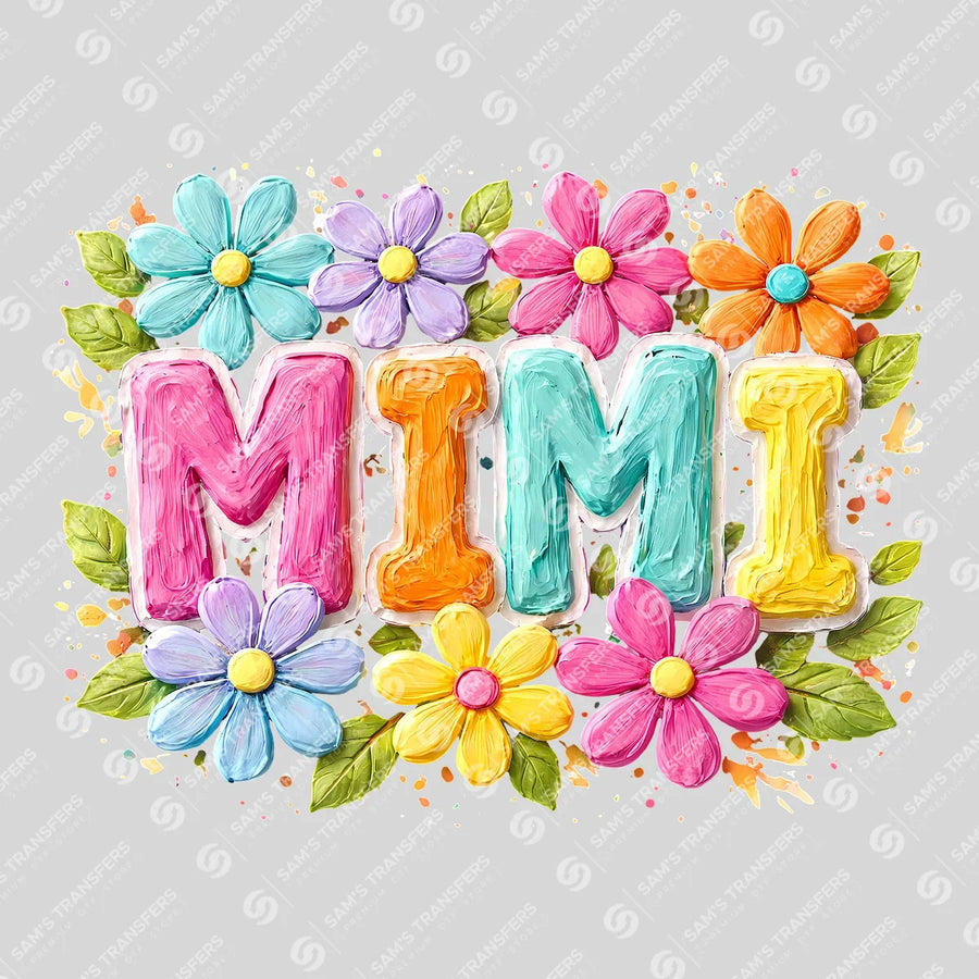 Mimi Floral Ready-to-Press DTF Transfer | SAT07078