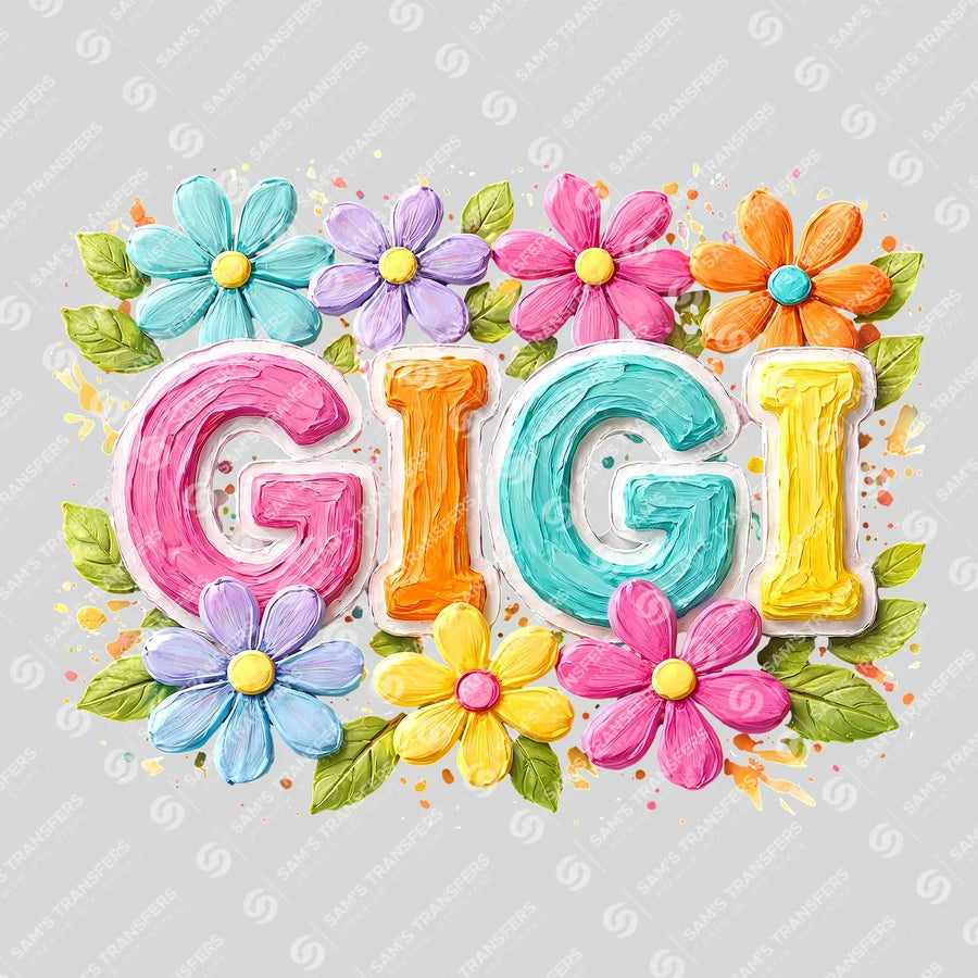 Gigi Floral Ready-to-Press DTF Transfer | SAT07081