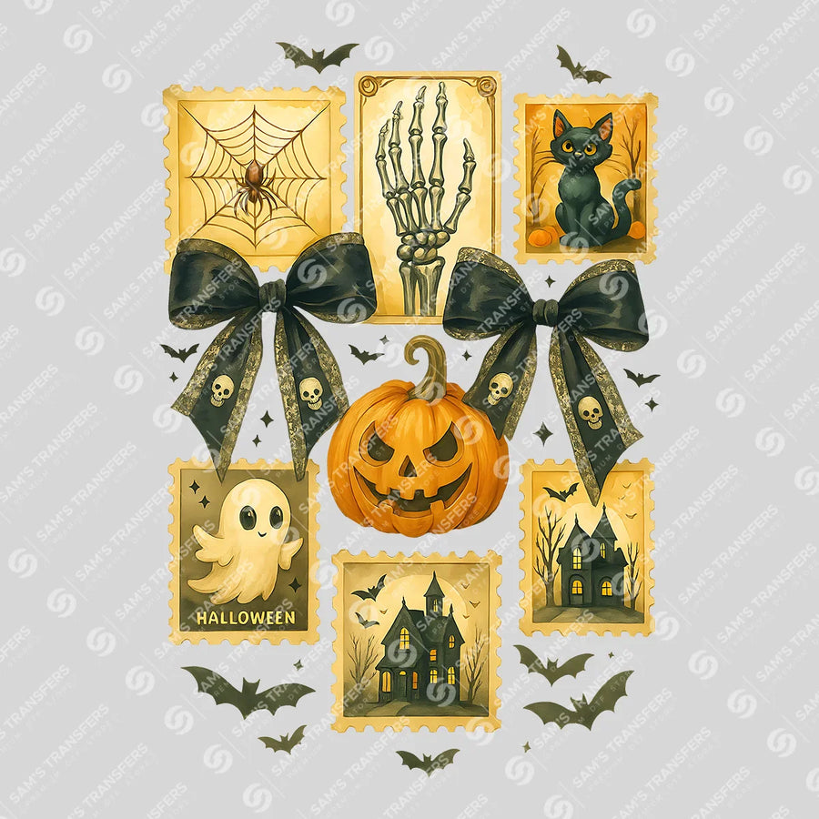 Vintage Halloween Collage Ready-to-Press DTF Transfer | SAT07108
