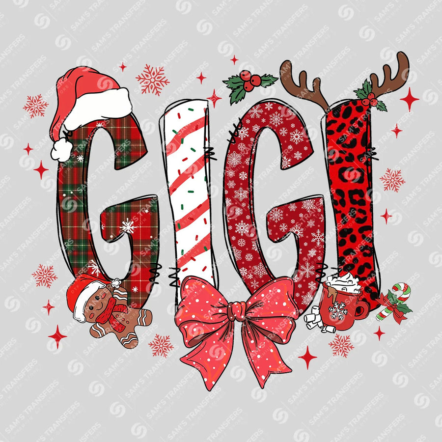 Christmas Gigi Ready-to-Press DTF Transfer | SAT07125