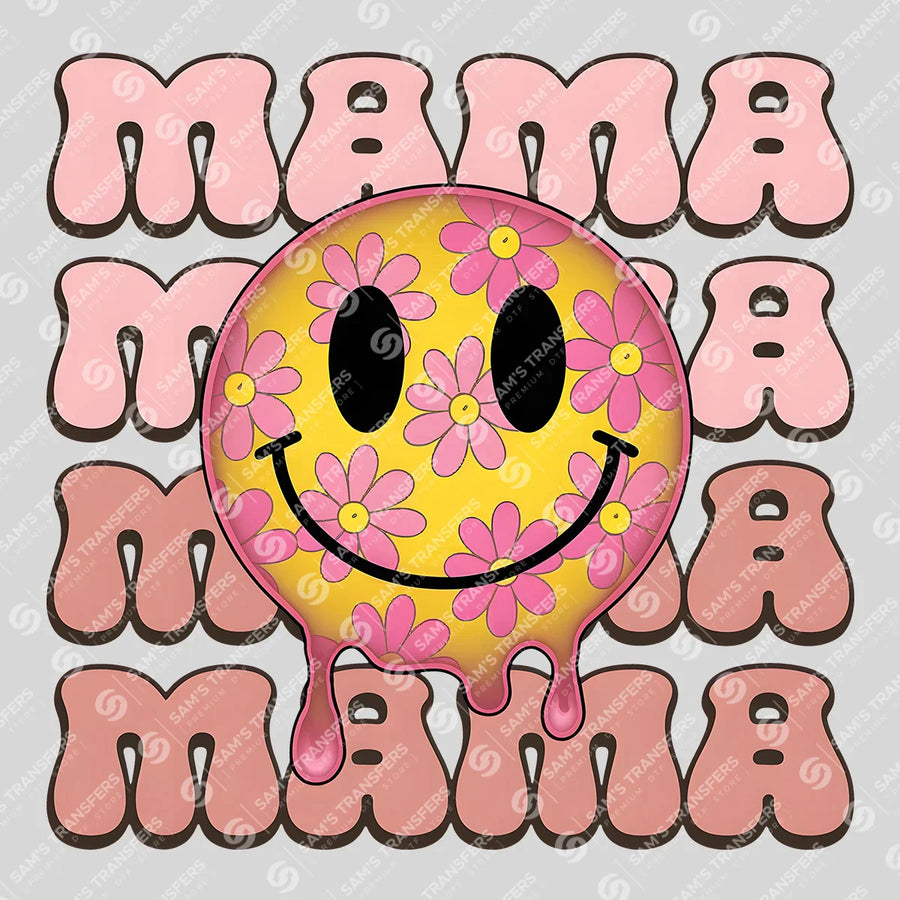 Daisy Smiley Mama Ready-to-Press DTF Transfer | SAT07152
