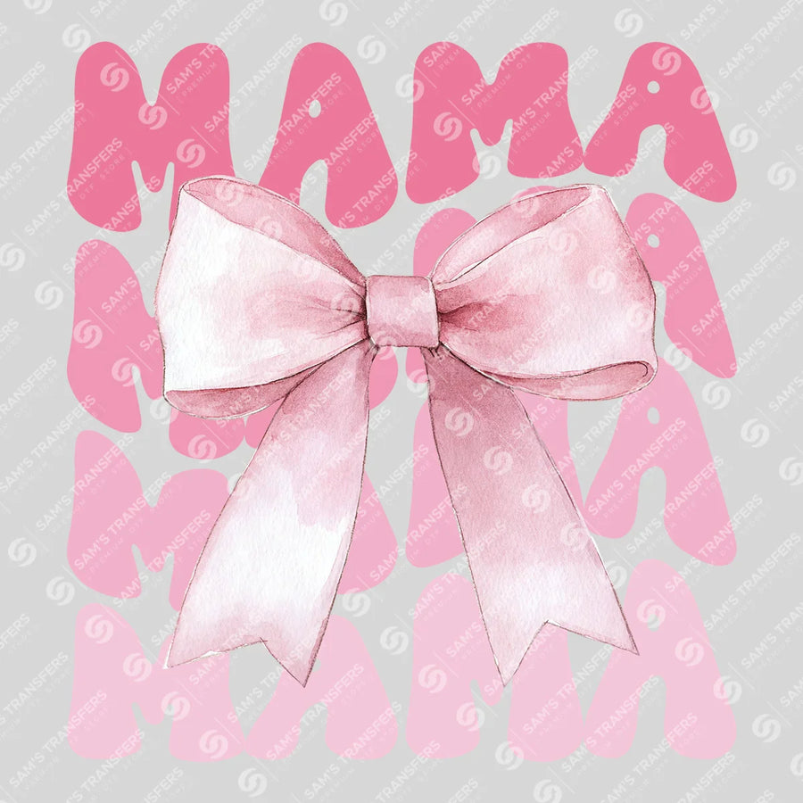 Blush Bow Mama Ready-to-Press DTF Transfer | SAT07177
