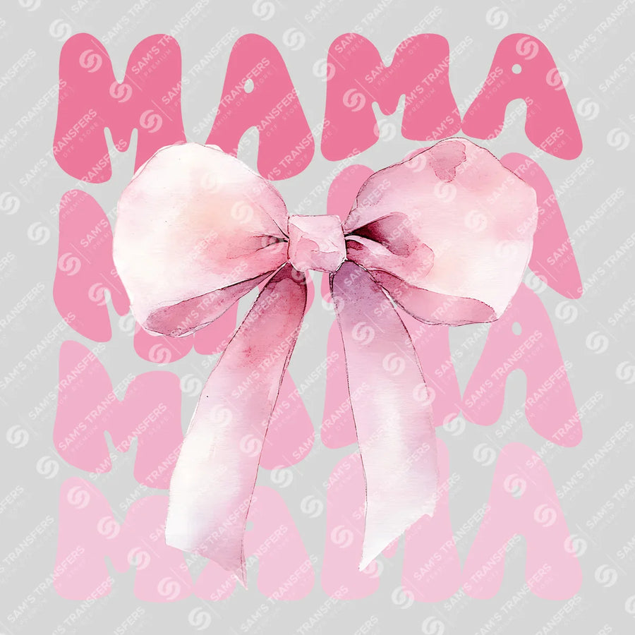 Pink Coquette Bow Mama Ready-to-Press DTF Transfer | SAT07178
