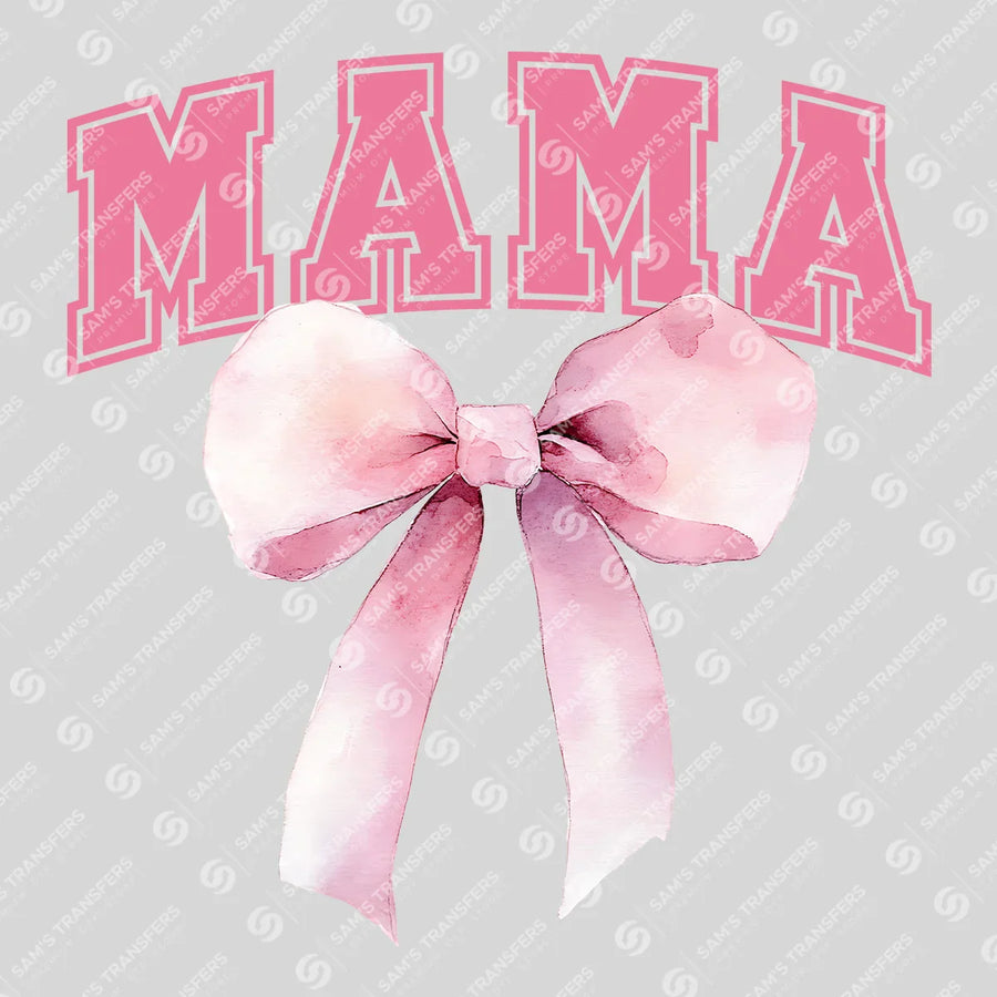Varsity Mama Rose Bow Ready-to-Press DTF Transfer | SAT07199