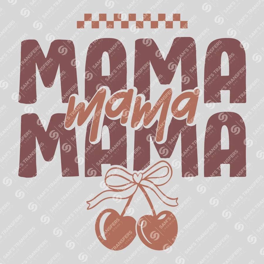 Retro Mama Cherries Ready-to-Press DTF Transfer | SAT07204
