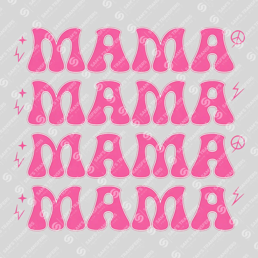 Pink Retro Mama Ready-to-Press DTF Transfer | SAT07220