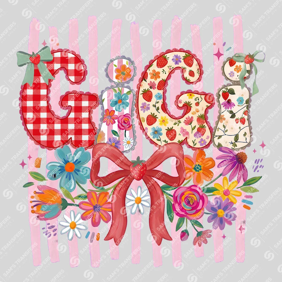 Floral Gigi Ready-to-Press DTF Transfer | SAT07223