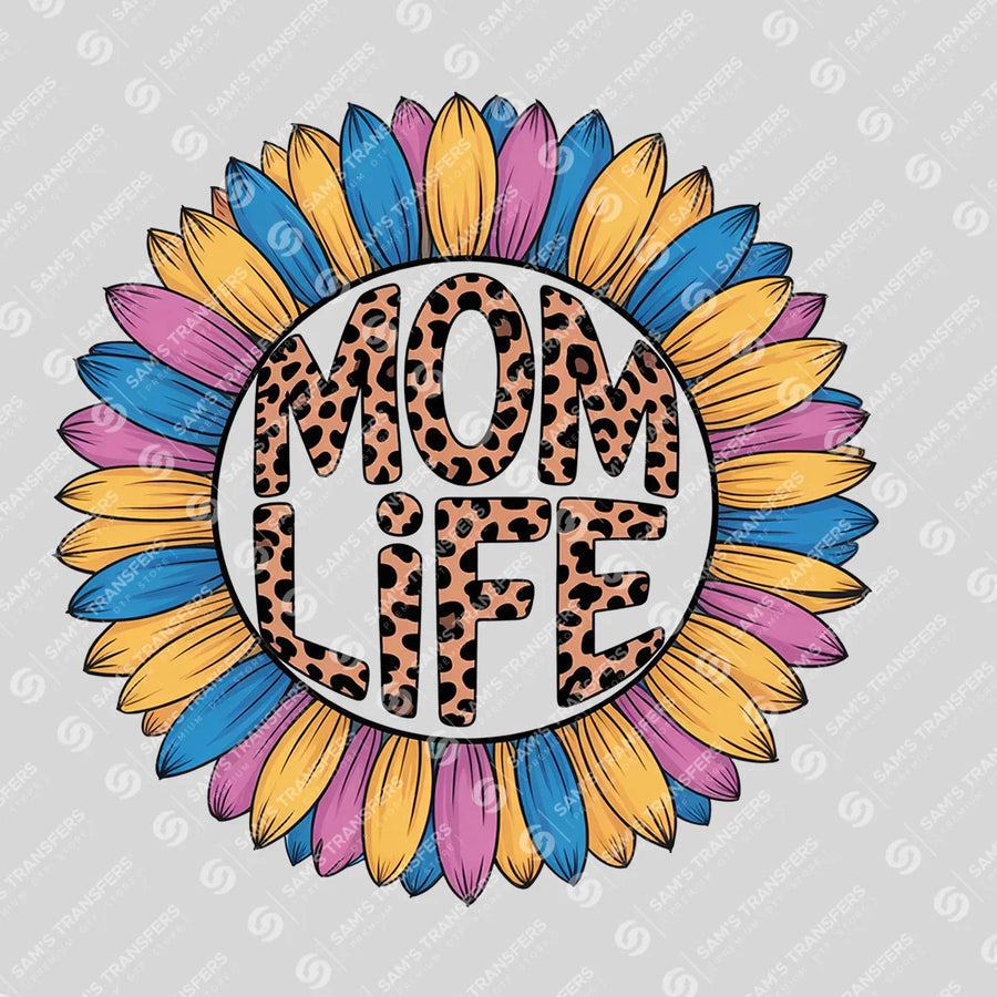 Mom Life Sunflower Ready-to-Press DTF Transfer | SAT07262