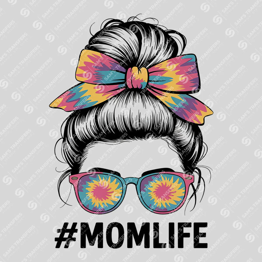 Momlife Tie Dye Ready-to-Press DTF Transfer | SAT07265