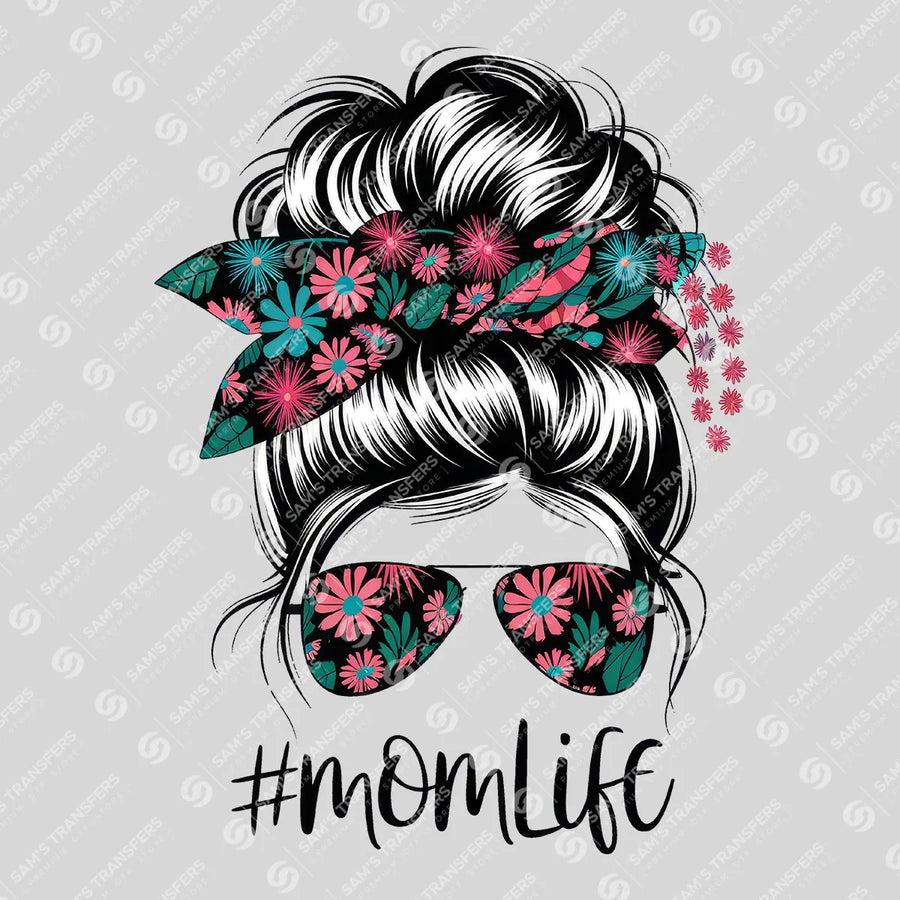 Momlife Floral Ready-to-Press DTF Transfer | SAT07300