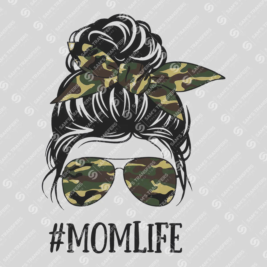 Momlife Camo Ready-to-Press DTF Transfer | SAT07303