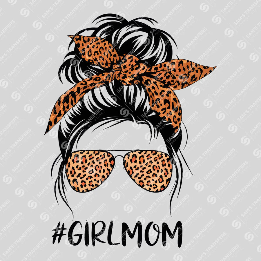Girl Mom Messy Bun Ready-to-Press DTF Transfer | SAT07304