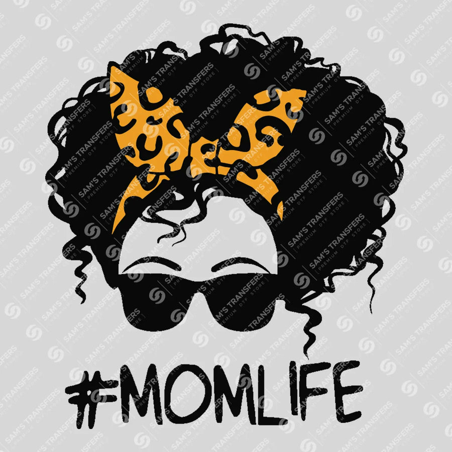 Momlife Afro Leopard Ready-to-Press DTF Transfer | SAT07309