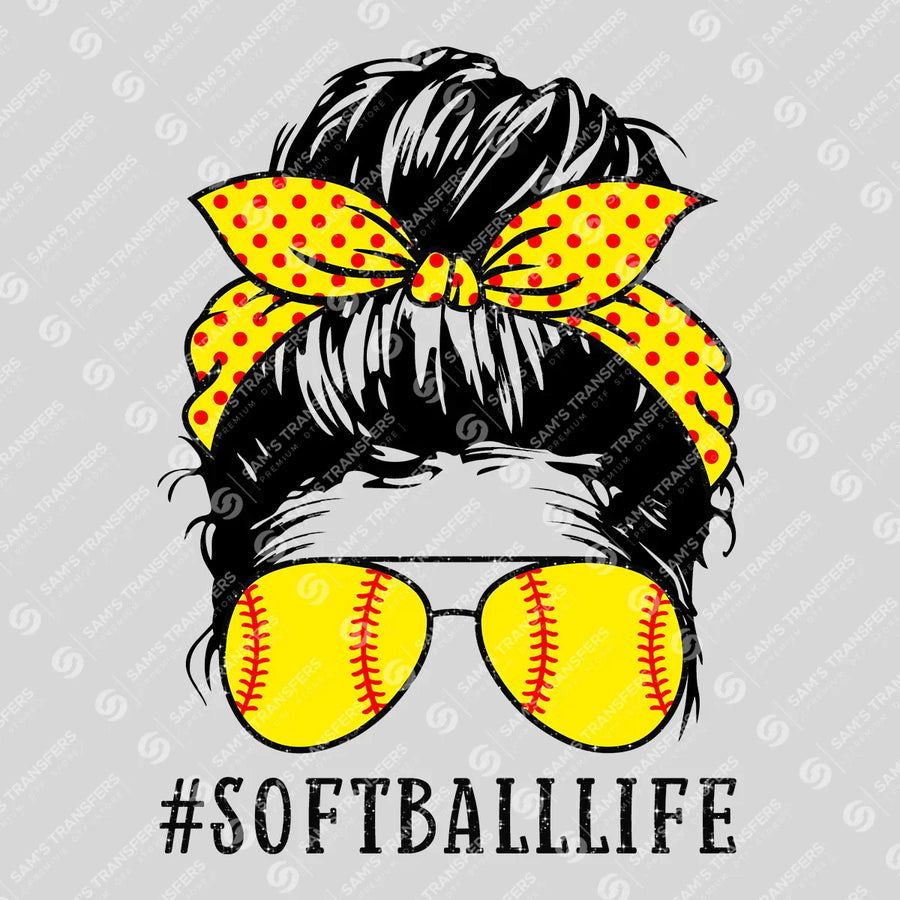 Softball Life Ready-to-Press DTF Transfer | SAT07323