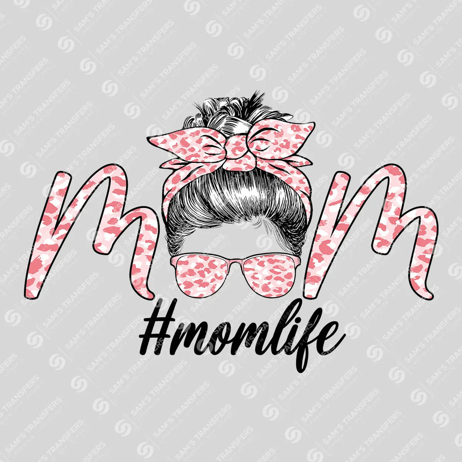 Mom Leopard Bun Ready-to-Press DTF Transfer | SAT07330