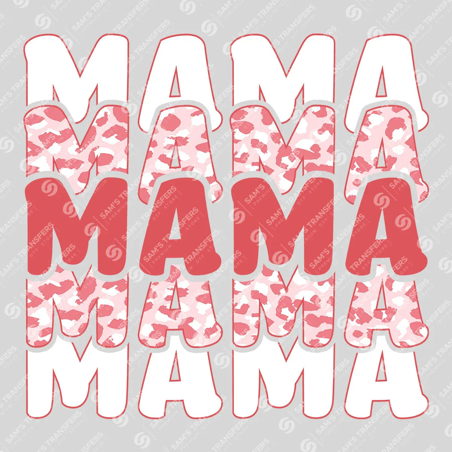 Pink Leopard Mama Ready-to-Press DTF Transfer | SAT07339