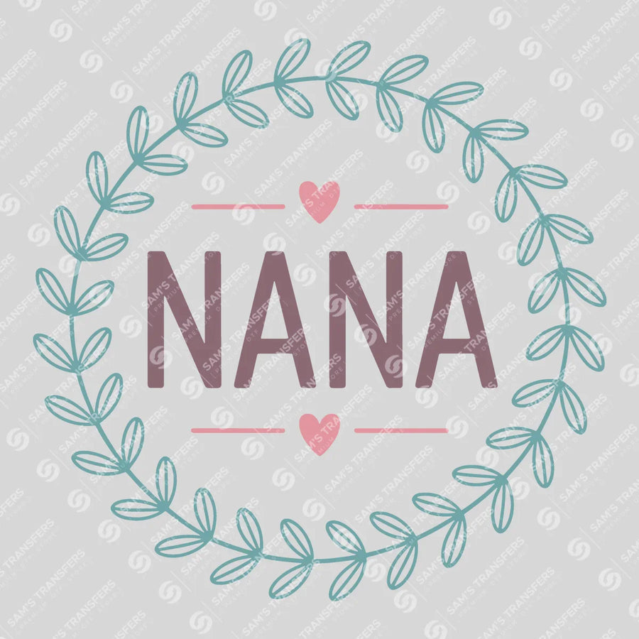 Nana Wreath Ready-to-Press DTF Transfer | SAT07363