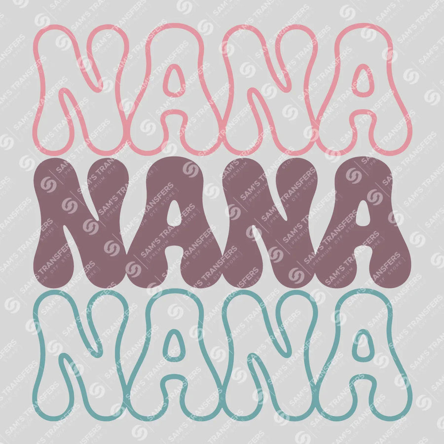 Retro Nana Ready-to-Press DTF Transfer | SAT07367