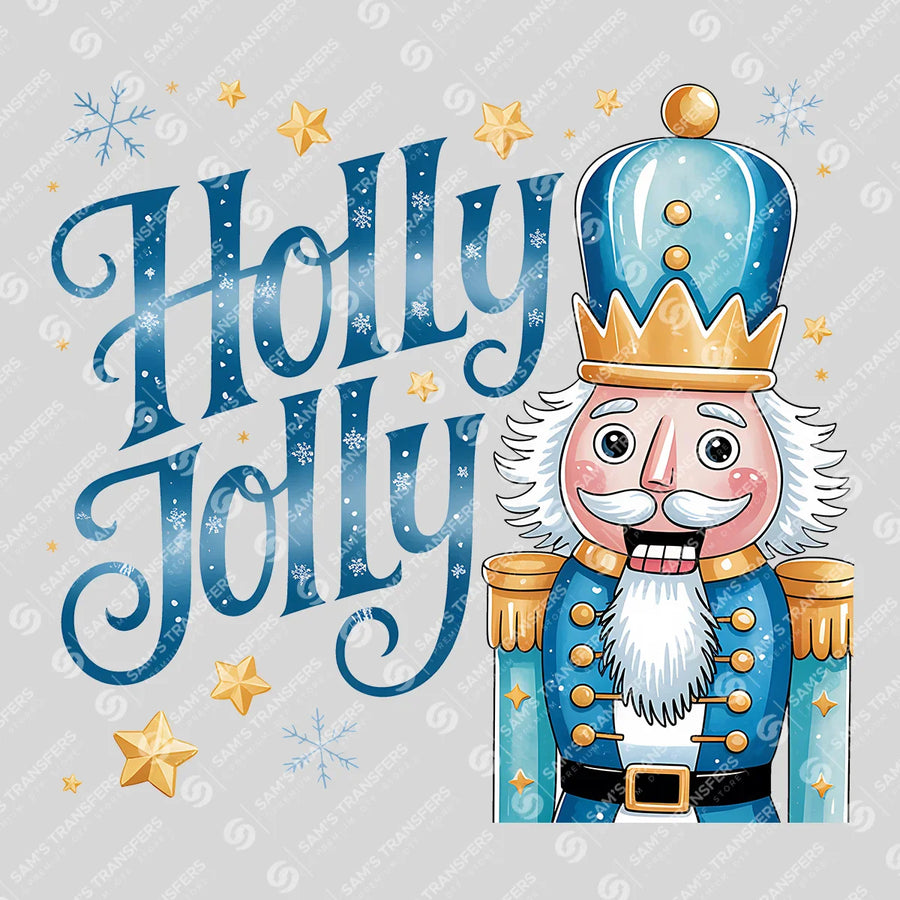Holly Jolly Nutcracker Ready-to-Press DTF Transfer | SAT07387