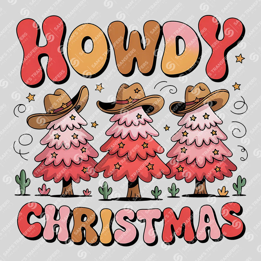 Howdy Christmas Ready-to-Press DTF Transfer | SAT07390