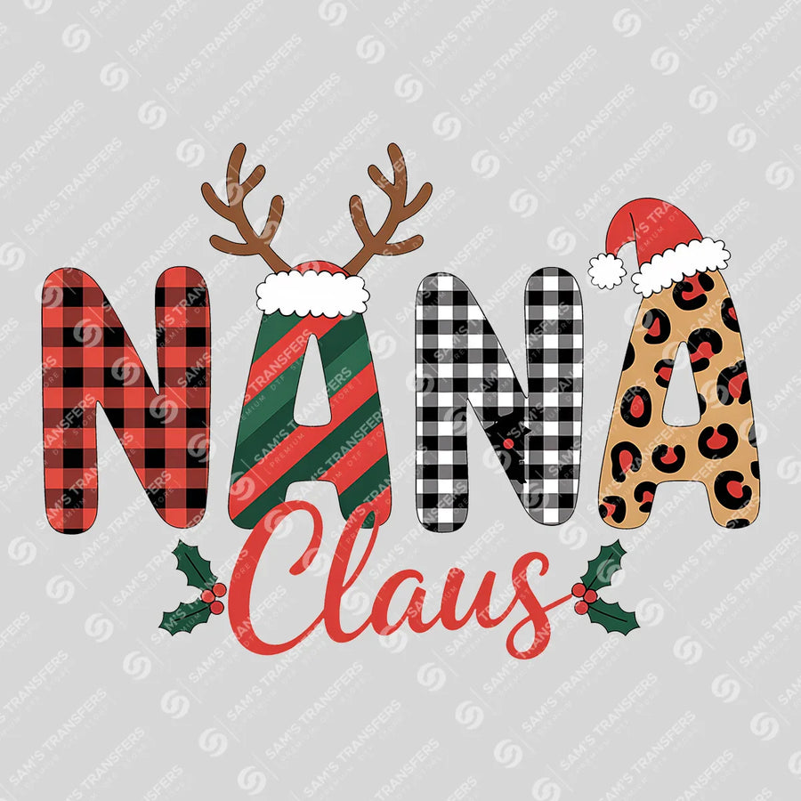 Nana Claus Ready-to-Press DTF Transfer | SAT07391