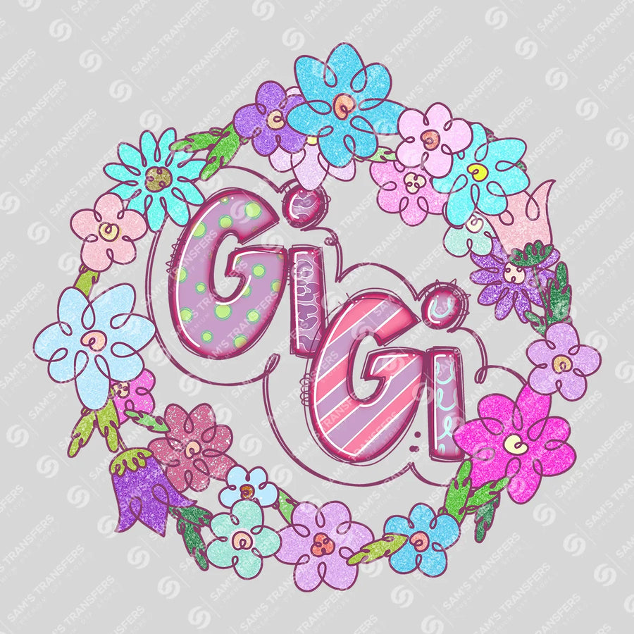 Gigi Floral Ready-to-Press DTF Transfer | SAT07393