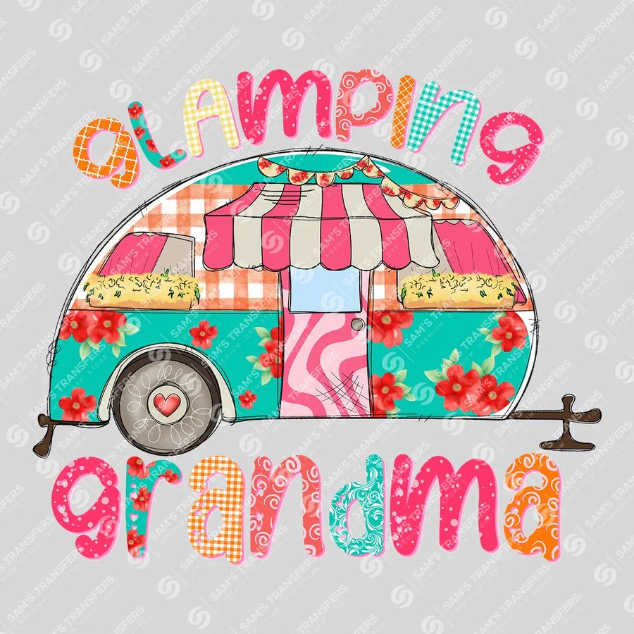 Glamping Grandma Ready-to-Press DTF Transfer | SAT07394