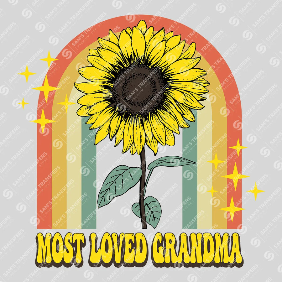 Most Loved Grandma Ready-to-Press DTF Transfer | SAT07403