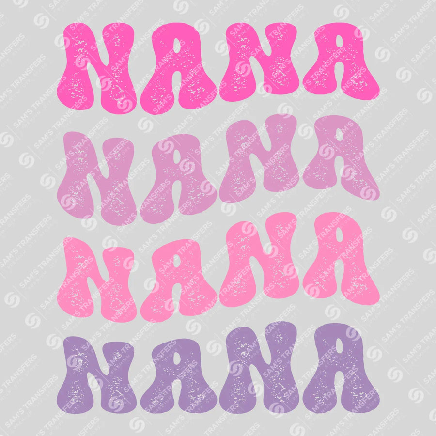 Nana Stacked Ready-to-Press DTF Transfer | SAT07431