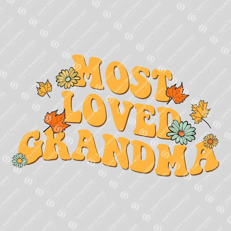 Most Loved Grandma Groovy Ready-to-Press DTF Transfer | SAT07454