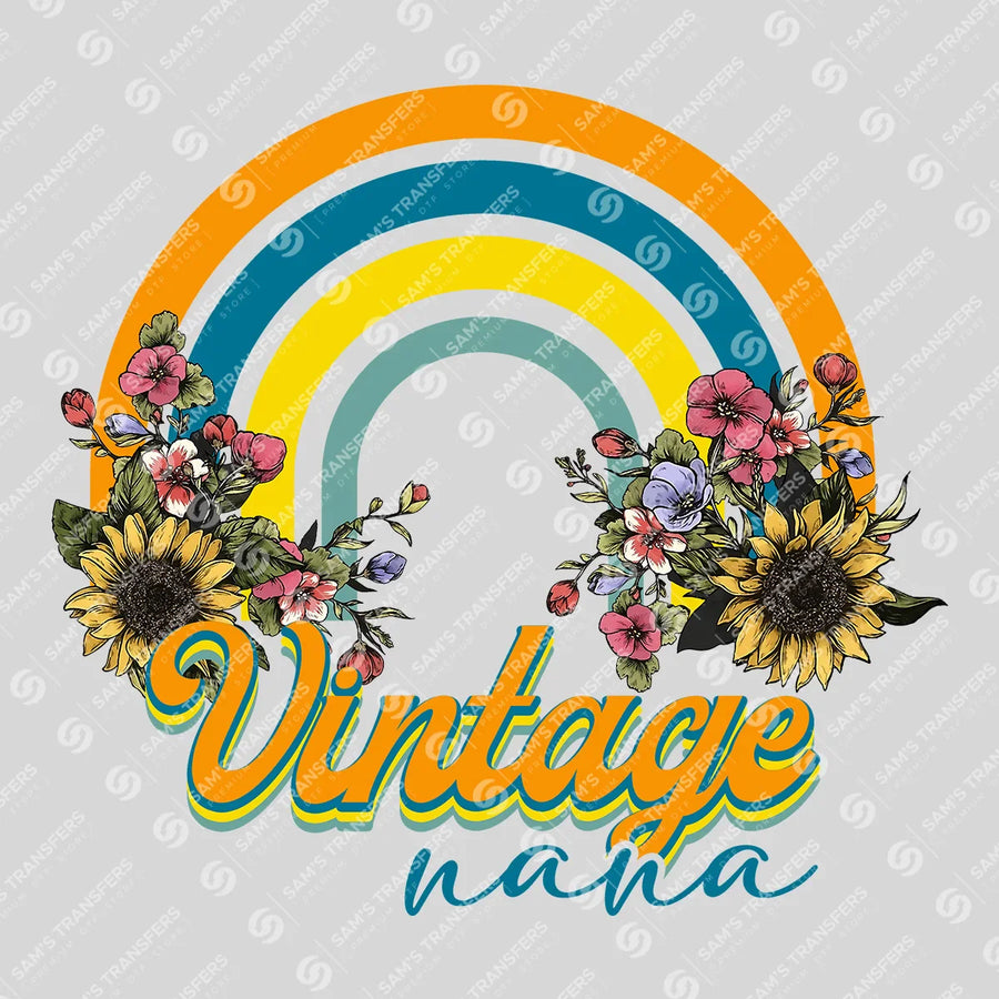 Vintage Nana Ready-to-Press DTF Transfer | SAT07458