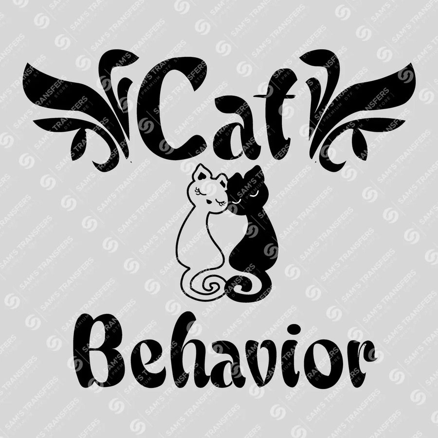 Cat Behavior Ready-to-Press DTF Transfer | SAT07486