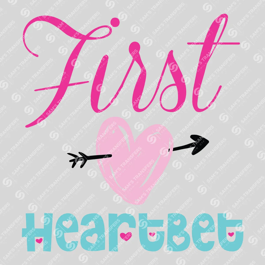 First Heartbeat Ready-to-Press DTF Transfer | SAT07501