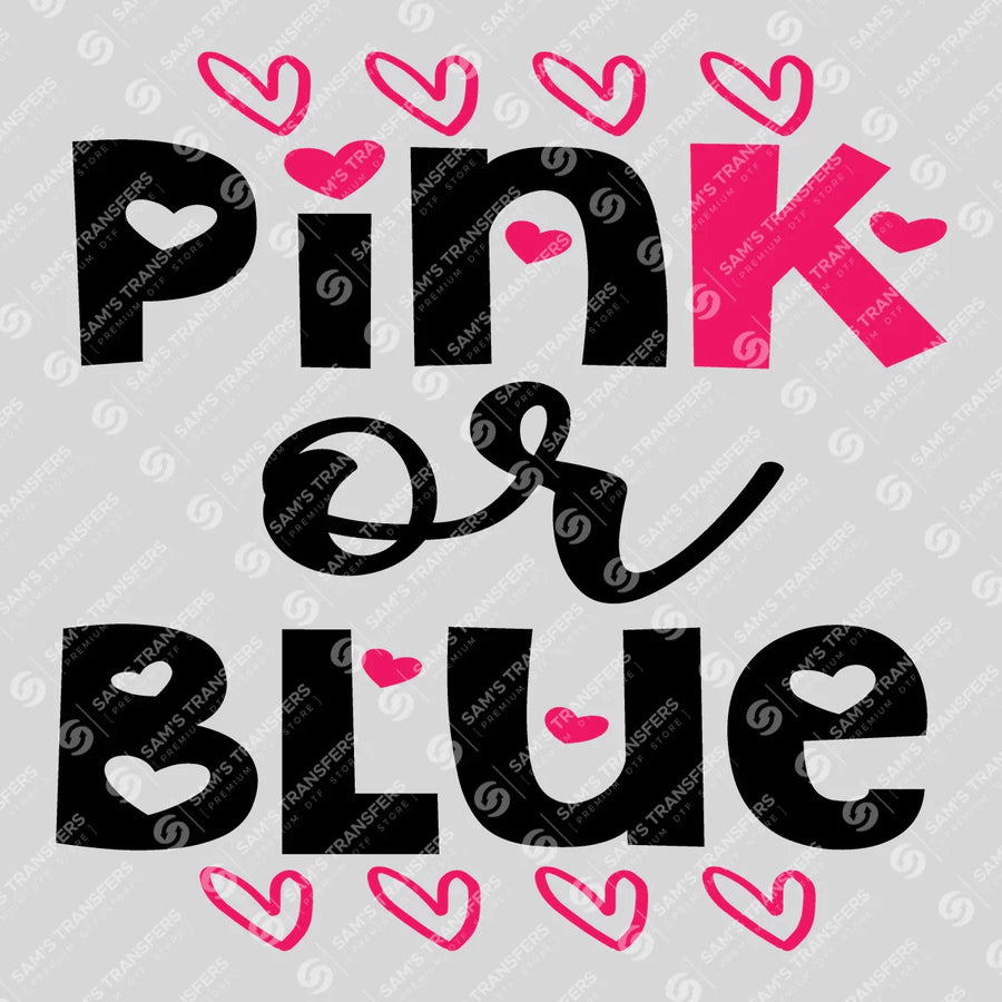 Pink or Blue Ready-to-Press DTF Transfer | SAT07557