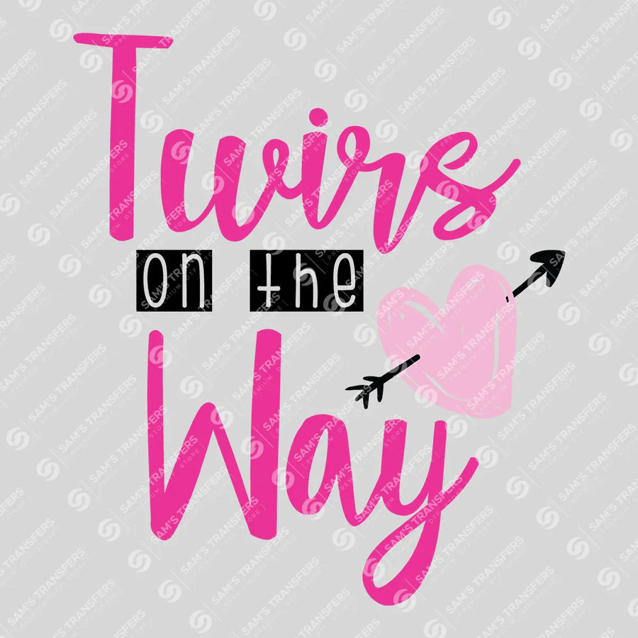 Twins on the Way Ready-to-Press DTF Transfer | SAT07586