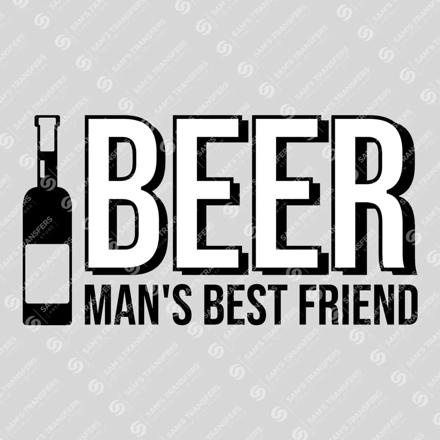 Beer Man's Best Friend Ready-to-Press DTF Transfer | SAT07625
