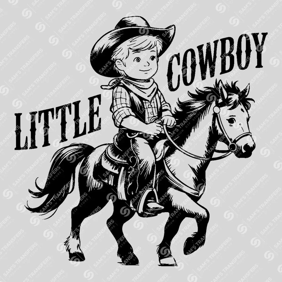 Little Cowboy Pony Ready-to-Press DTF Transfer | SAT07910