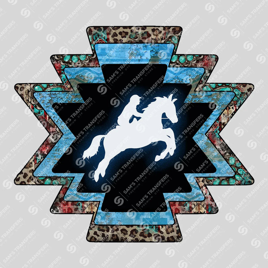 Aztec Horse Jumper Ready-to-Press DTF Transfer | SAT08003