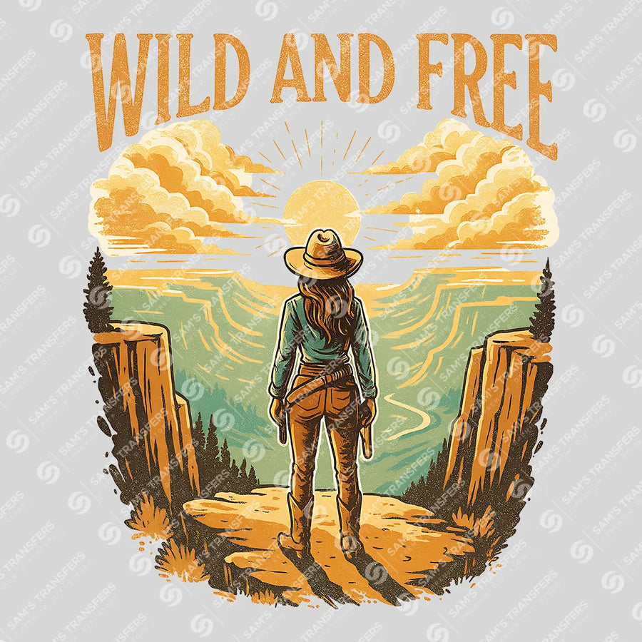 Wild and Free Canyon Ready-to-Press DTF Transfer | SAT08056