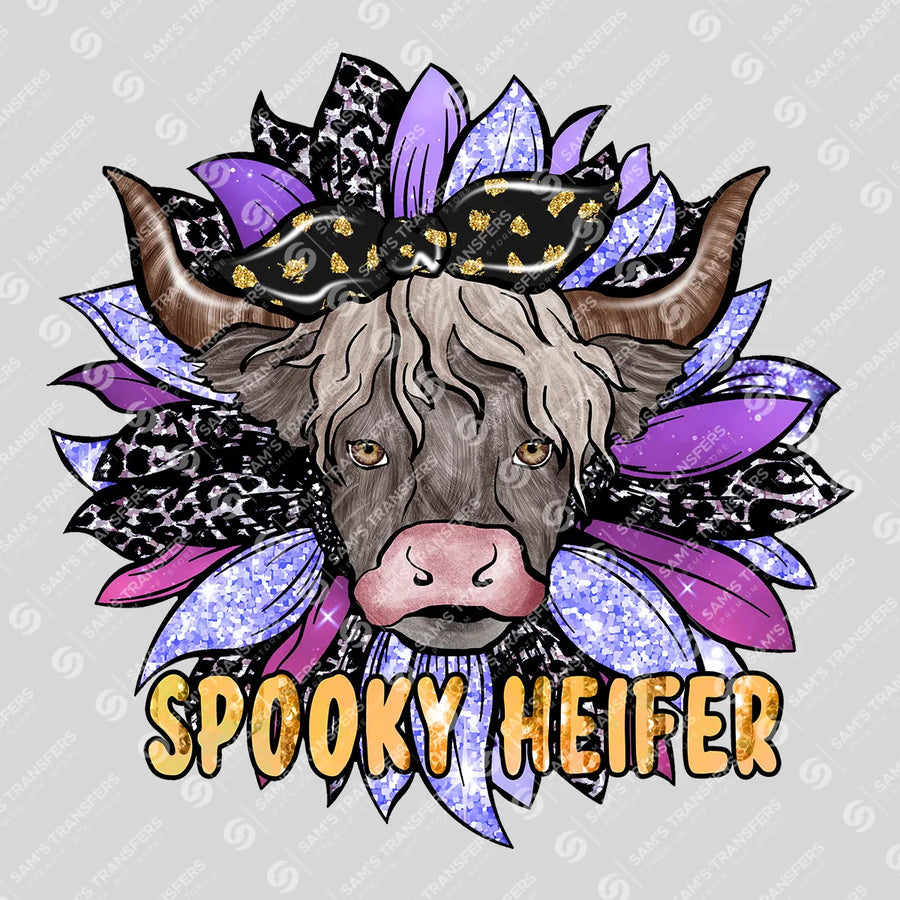 Spooky Heifer Ready-to-Press DTF Transfer | SAT08092