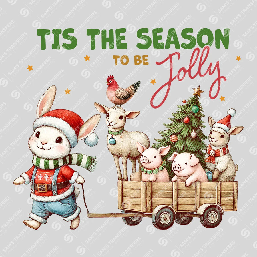 Tis the Season to Be Jolly Ready-to-Press DTF Transfer | SAT08176