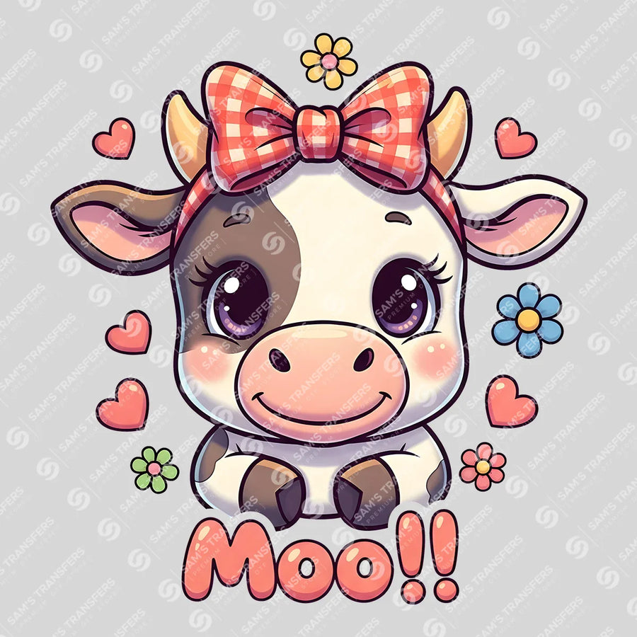 Moo Baby Cow Ready-to-Press DTF Transfer | SAT08262