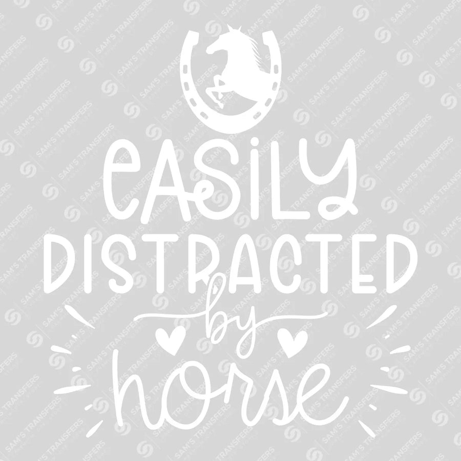 Easily Distracted by Horse Ready-to-Press DTF Transfer | SAT08306