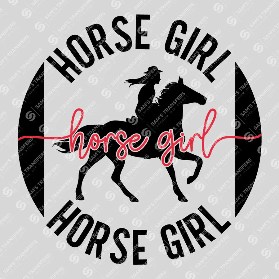 Horse Girl Ready-to-Press DTF Transfer | SAT08359