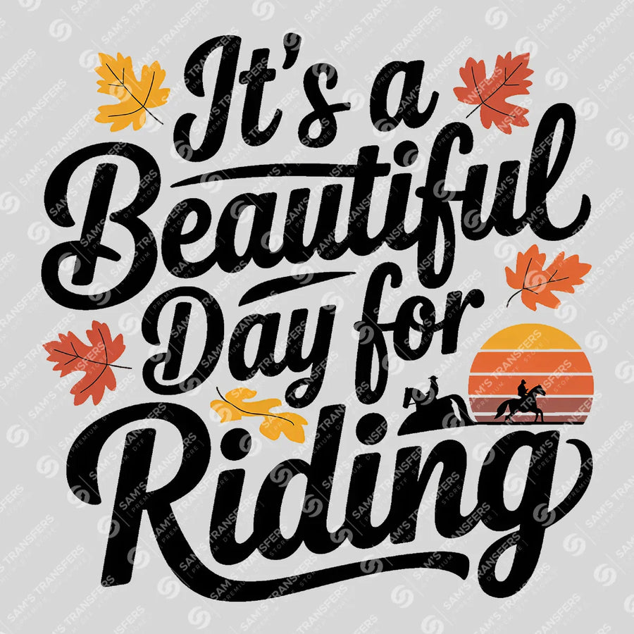 Beautiful Day for Riding Ready-to-Press DTF Transfer | SAT08400