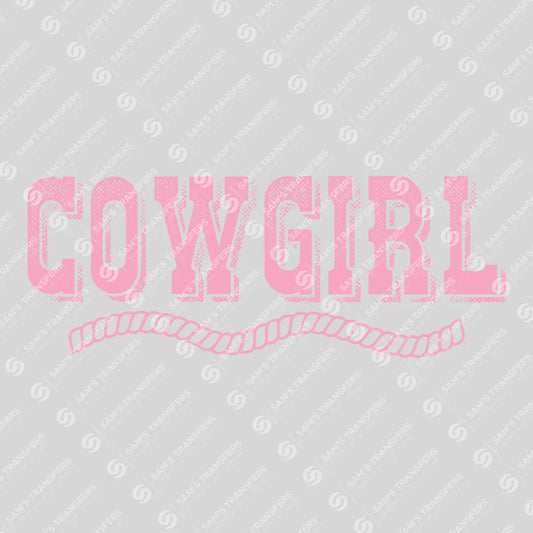 Apparel featuring a Cowgirl-themed DTF transfer.